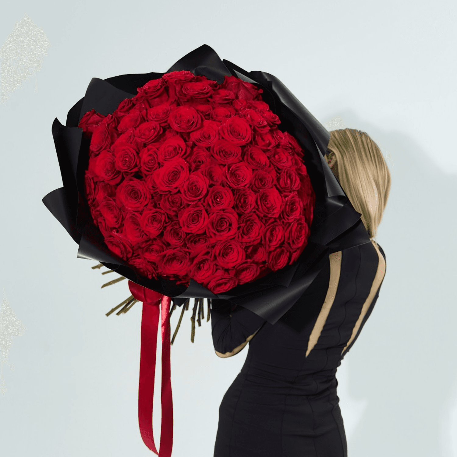 100 Red Roses Bouquet | Luxury Rose Delivery