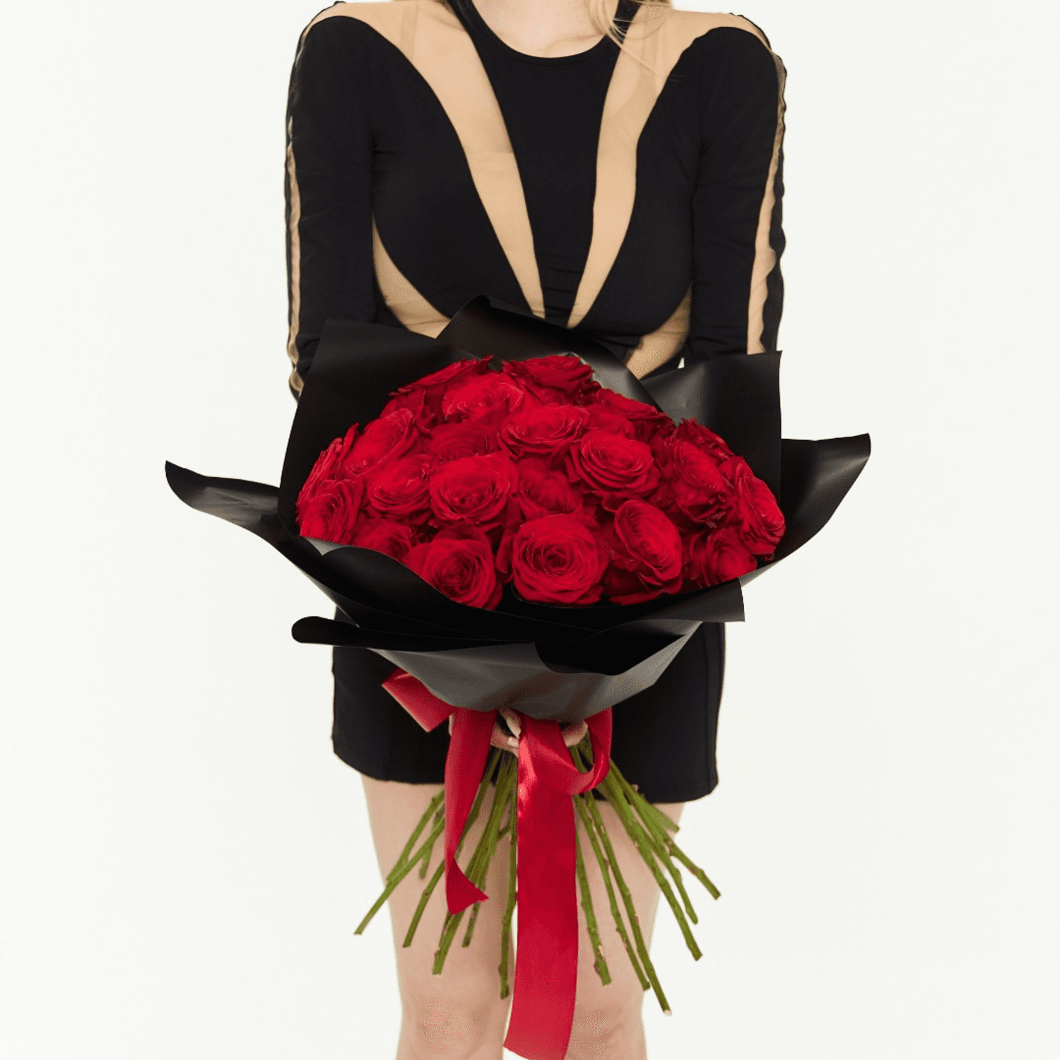 25 Red Roses Bouquet | Fast Flower Delivery